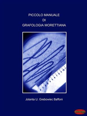 cover image of Piccolo manuale di Grafologia Morettiana